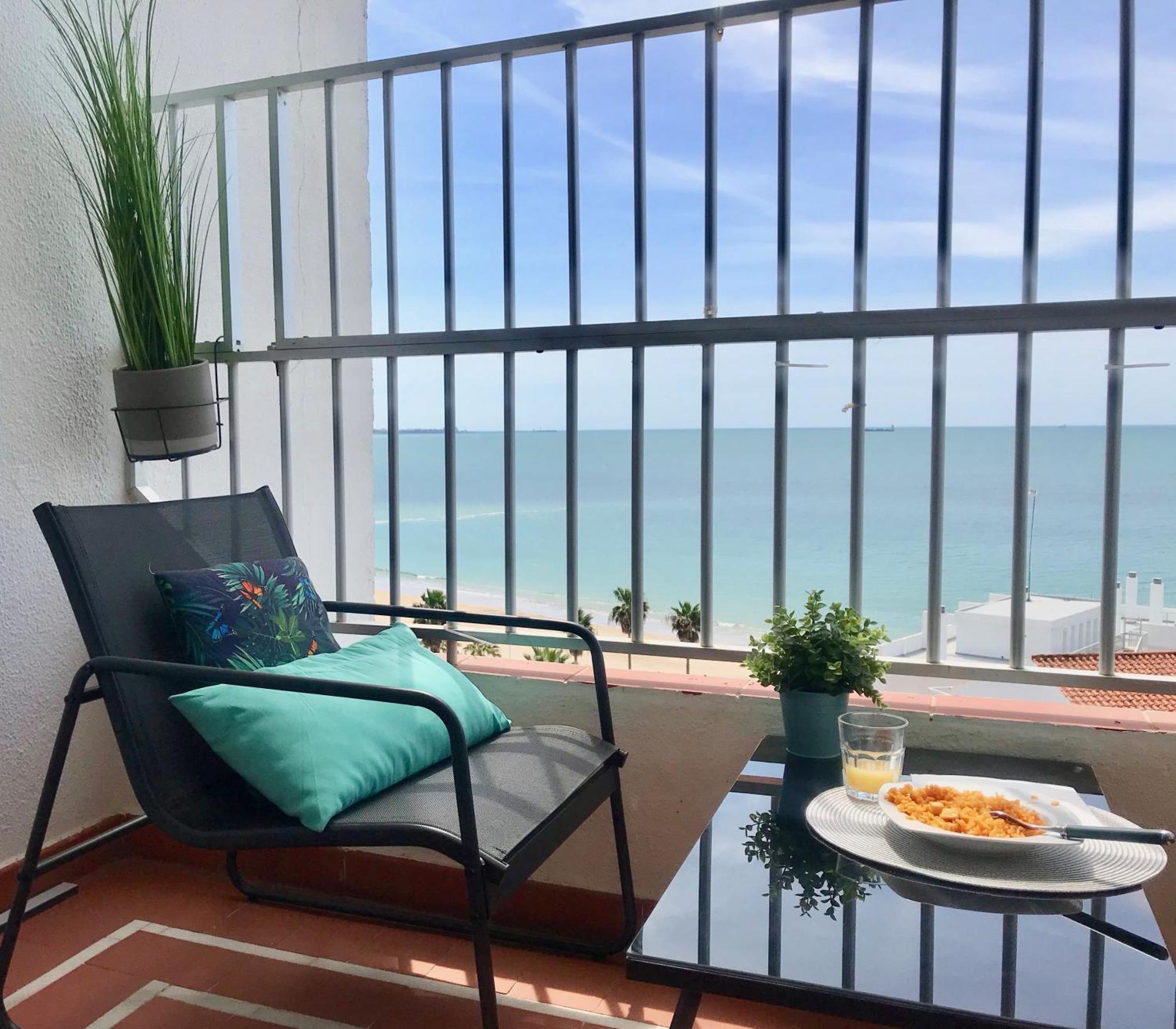 Apartamento Cloe con terraza y vistas al Mar El Puerto de Santa María Exterior foto